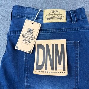 DNM Collection Slim Fit Jeans Men's‎ 40 Blue Strap Streetwear HD18-DNM006